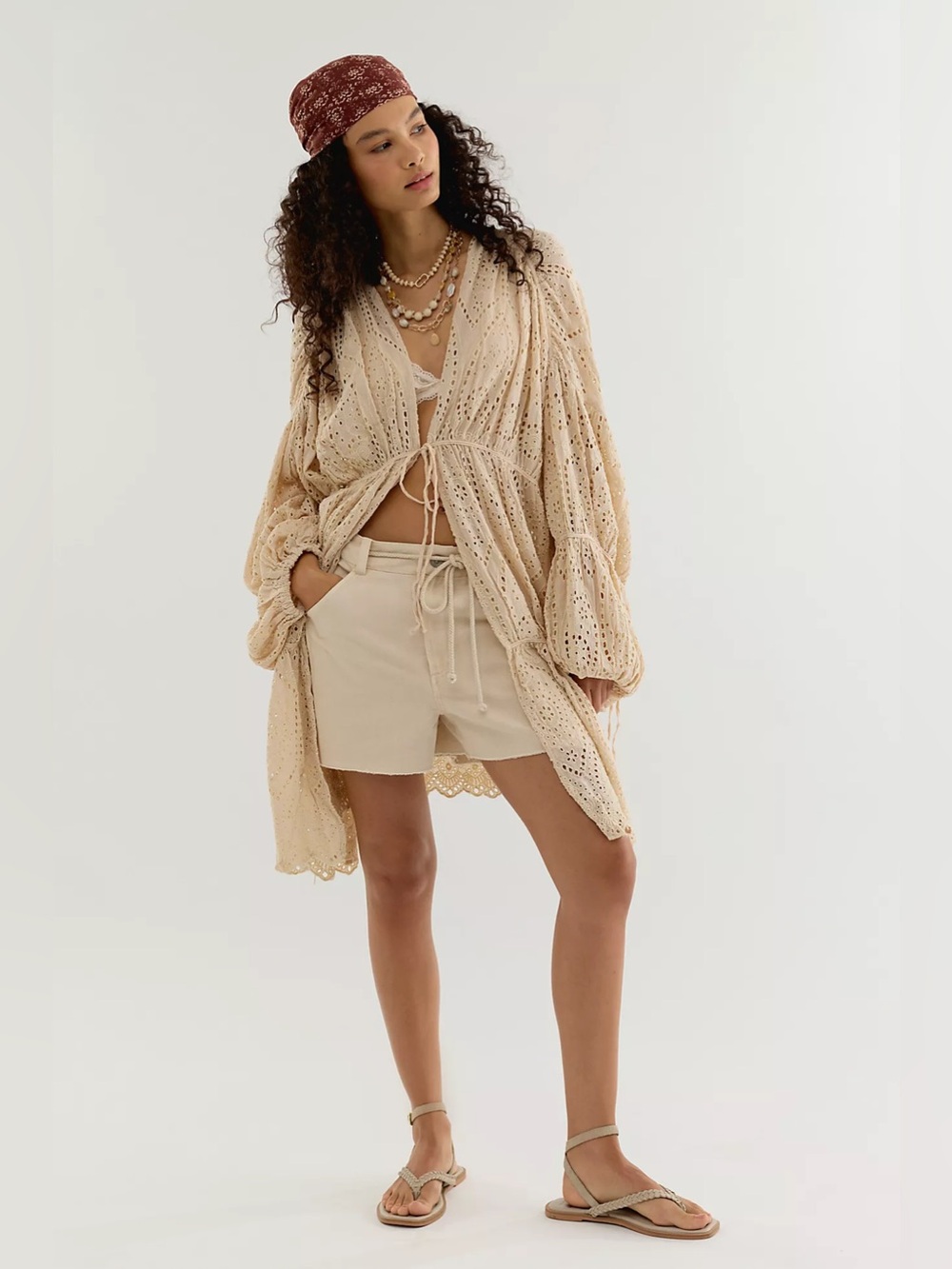 Free People Juliet Cutwork Duster